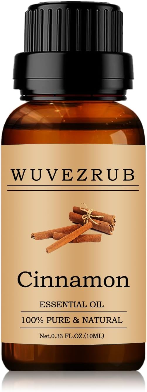 100% Pure and Natural Cinnamon Essential Oil - 10ML Aromatherapy Diffuser - 0.33 Fl Oz