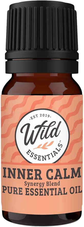 Wild Essentials Tree of Life Essential Oil Diffuser Necklace Gift Set - Includes Aromatherapy Pendant, 24" Stainless Steel Chain, Refill Pads and 10 ml Bottle of Inner Calm 100% Essential Oil