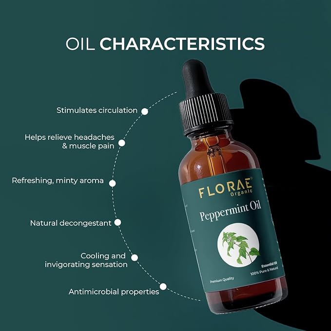Peppermint Essential Oil 4 Fl Oz – 100% Pure and Natural Peppermint Oil for Diffuser and Aromatherapy, Skin, Massage, Candle and Soap Making Fragrance with Premium Glass Dropper
