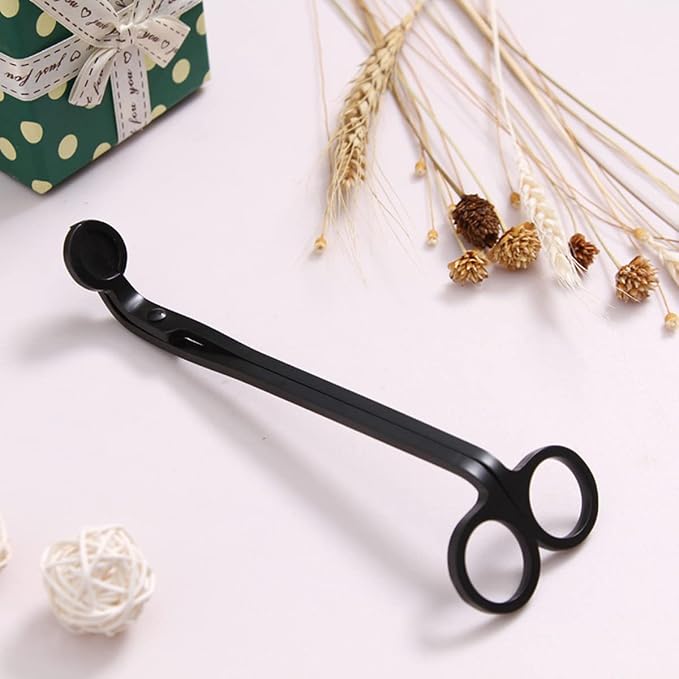 Candle Wick Trimmer, Candle Wick Cutter, Wick Shear, Wick Cutter Scissor (Matte Black)