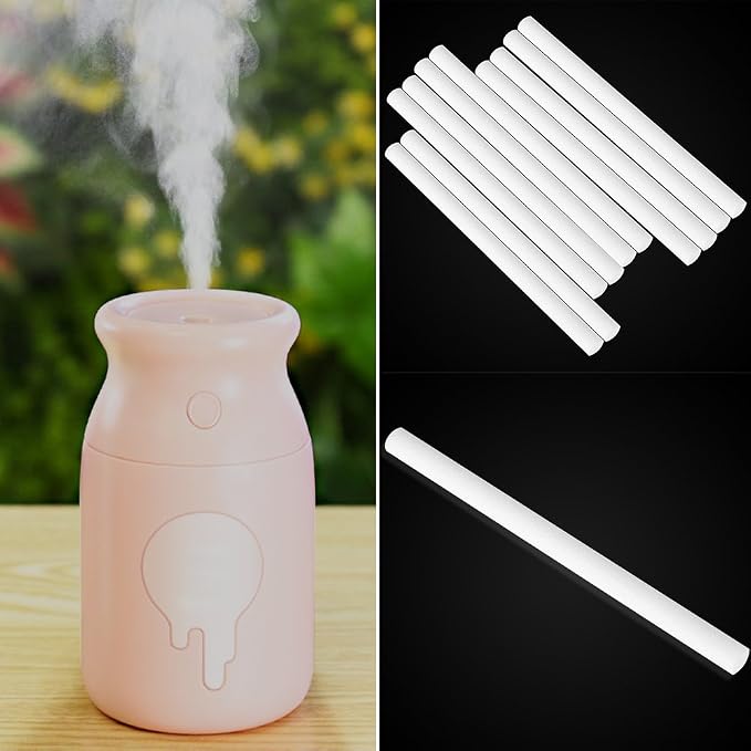 Haofy Humidifier Filters Sticks 0.28"x5.12" Cotton Filter Wicks for Mini Portable USB Humidifier Replacement Essential Oil Diffusers Home Office Bedroom Travel