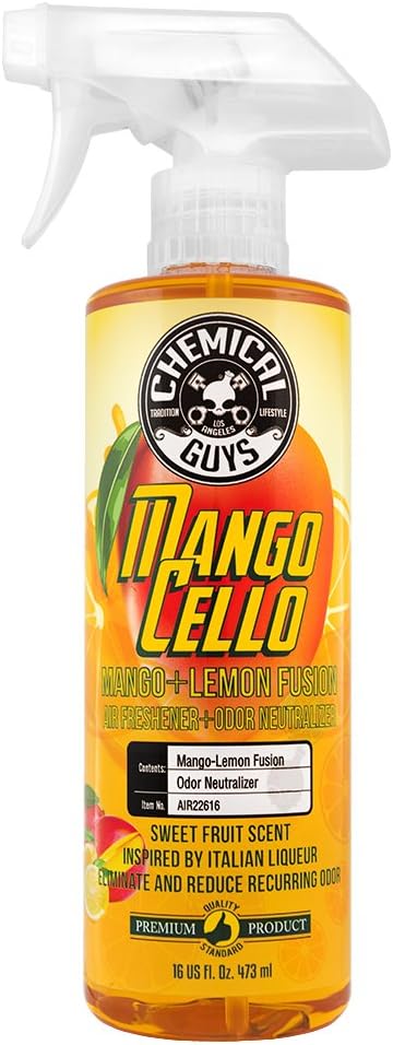 Chemical Guys AIR22616 Air Freshener & Odor Neutralizer (Mangocello Mango Lemon Fusion), 16 fl. oz
