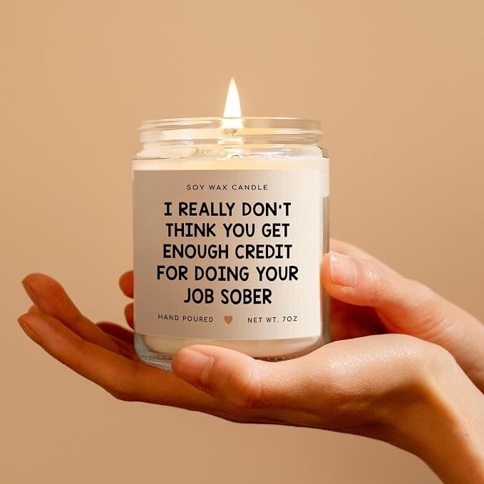 SteadStyle Best Boss Gifts for Women & Men, Birthday Gift for Boss Lady, Work Bestie, Leaving Farewell Gifts for Coworkers, Manager, Friend - Handmade Lavender Scent Natural Soy Wax Candle (7oz)