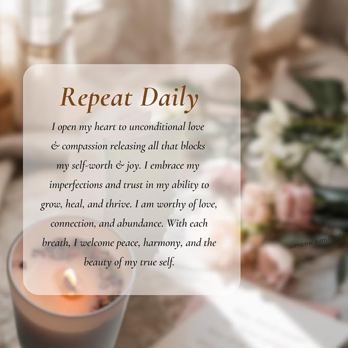 Sage Smudge Candle – Crystal-Infused with Rose Quartz & Botanicals – Self Love Ritual for Energy Cleansing & Manifestation