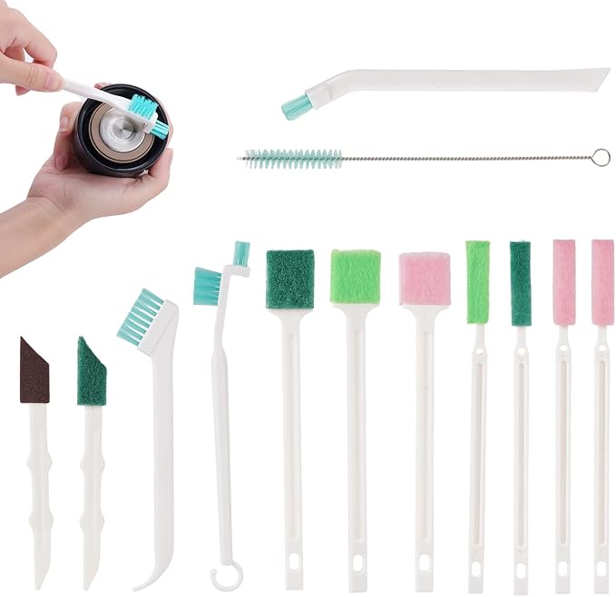 13pcs Humidifier Cleaner Brush Set, Small Detail Cleaning Brushes for Humidifiers Mini Cleaner Kit Tool Accessories for Household Keyboard Tiny Bottles Tiles Tight Spaces