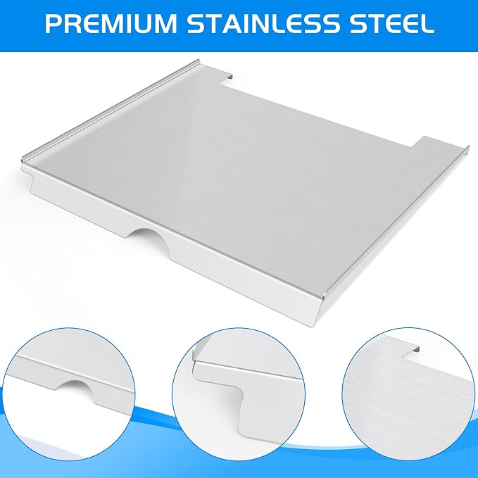 Drip Tray for Traeger Timberline 850 AC Heat Baffle Diffuser Plate Older Model Pellet Grill Flame Broiler Grease Drip Pan Replacement Parts KIT0215 BCA934 Smoker BBQ Accessory