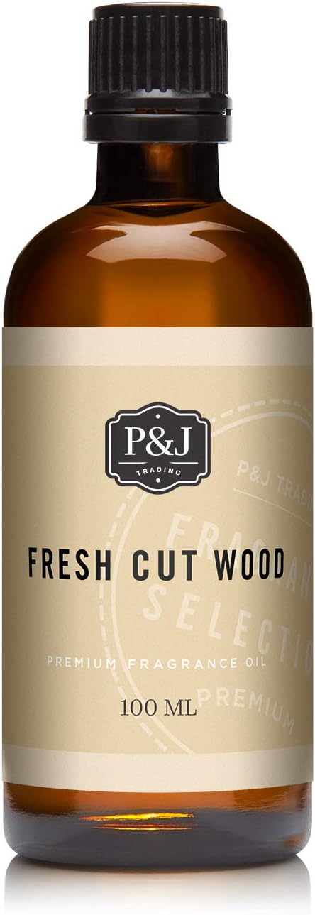 P&J Trading Fresh Cut Wood Essential Oil, 100ml - Candle Making, Diffuser, Soap, Perfume, Aromatherapy