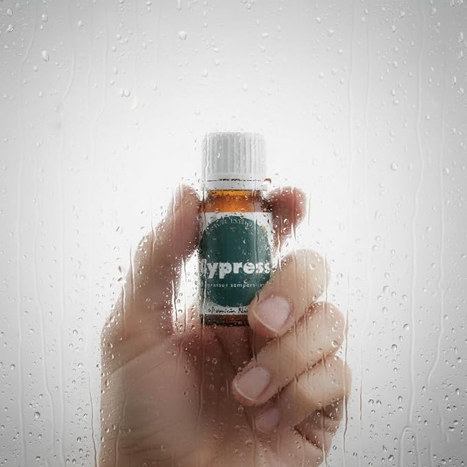 Organic Cypress Essential Oil | 100% Pure & Natural Cupressus sempervirens Leaf & Cone Oil with Fresh Green Woody Aroma | For Diffuser, Candle Making & DIY Aromatherapy Blends, 10ml