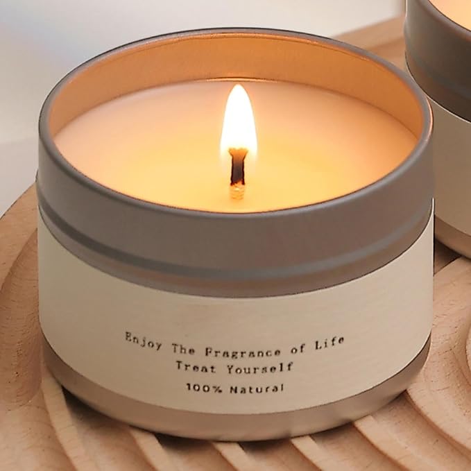 Soy Wax Candle, Aromatherapy Scented Candle, Long Lasting 20 Hour Burning Cotton Wick, Relaxing Home Fragrance for Bedroom Bathroom Office Meditation Hiking Dinner Table Desktop Decor