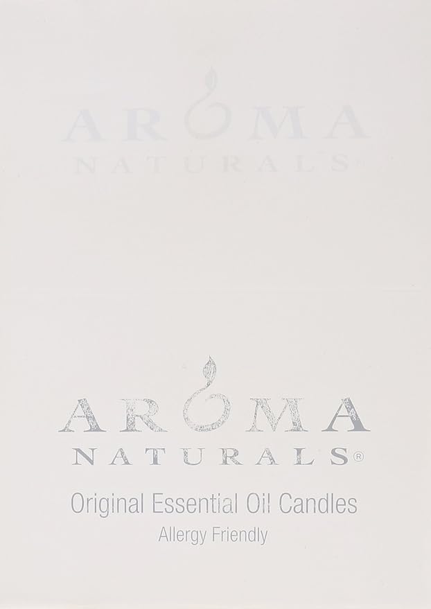 Aroma Naturals Votive Candles with Orange Clove and Cinnamon Essential Oil White Scented, Peace Pearl, 5.5x3.75x2 Inch, 6 Count (Pack of 3)