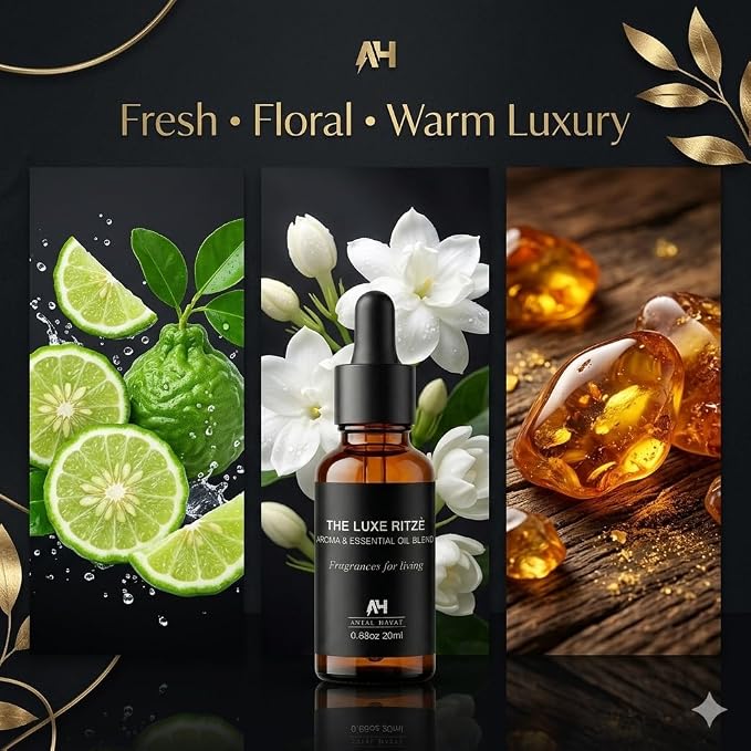 Hotel Scent Oil Inspired by The Ritz Carlton Hotel - Luxury Citrus Diffuser Oil - Ritz Carlton Scent Diffuser Oil - Hotel Scents for Home - 20mL Glass Bottle & Dropper for Waterless Diffusers