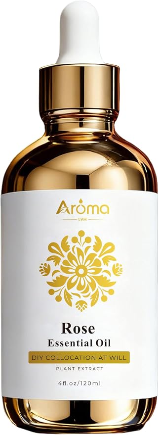 Rose Essential Oil 4 Fl Oz - Made in USA | Smells Like Fresh Rose Petals