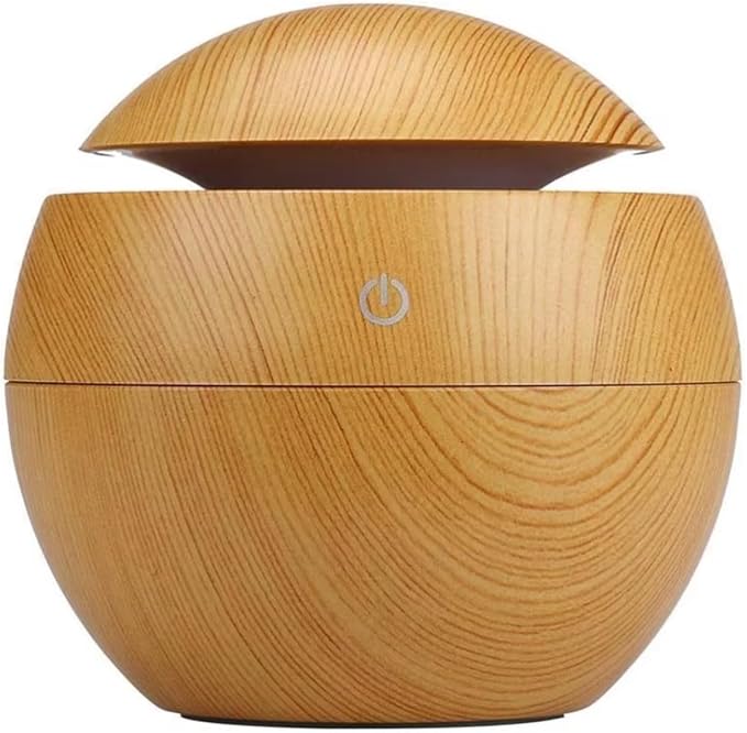 7 Colour LED Air Diffuser & Humidifier with Aromatic Essential Oil Feature | 130ml Ultrasonic Cool Mist | Auto Shut-Off | Aromatherapy Diffuser for Home, Office, Spa and More!