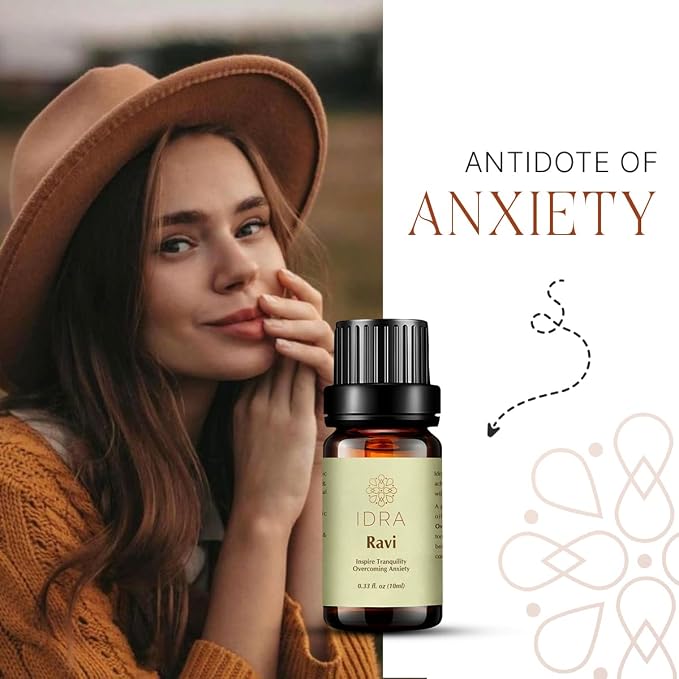 Ravi Essential Oil Blend by Idra Wellness Contains Lavender Rose Ylang Ylang 100% Pure 10ml