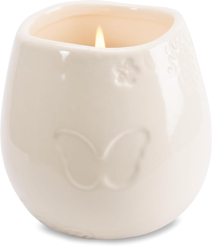Pavilion Gift Company - Light Your Way Memorial 19175 in Memory Loved Ones Shine Ceramic Soy Wax Candle