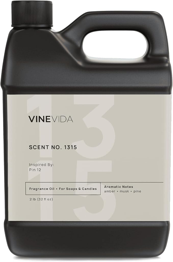 VINEVIDA Scent NO. 1315 Fragrance Oil - 32oz (2lbs) - Inspired by: Pin 12 Fragrance Oil for Candle Making - Made in USA Candle Scents Scents for Soap Making