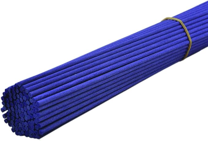 100 Pieces Fiber Reed Diffuser Replacement Refill Sticks (12" x 3mm, Purple)