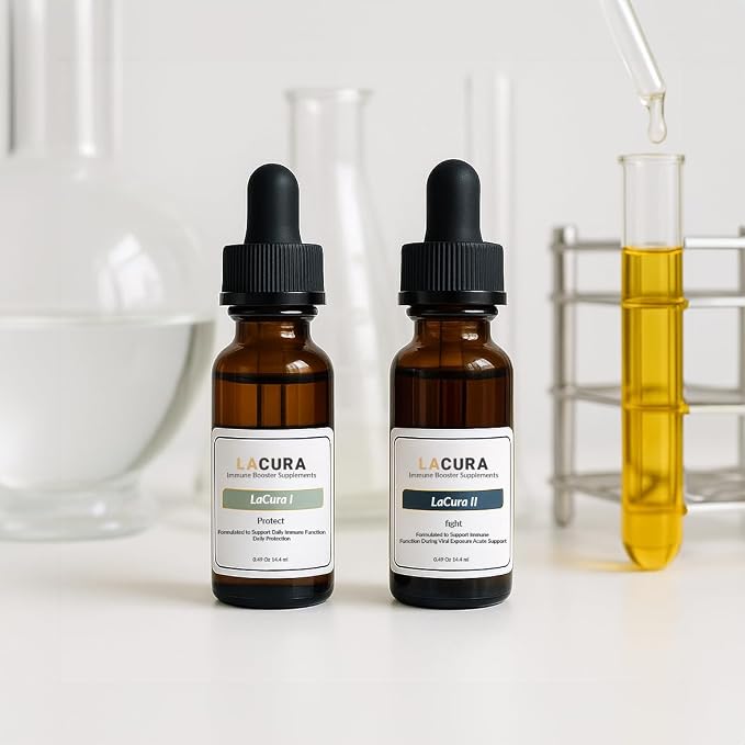 Lacura Immunity & Respiratory Essential Oil Set - Natural Defense Blend with Pine, Oregano & Tea Tree - Essential Oils for Aromatherapy & Immune Support - 14.4ml