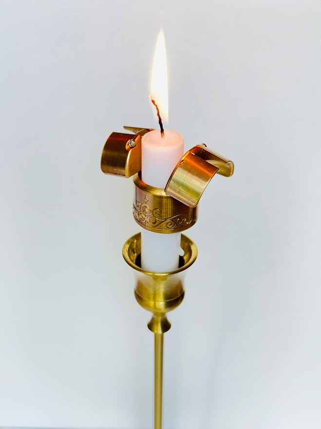 Automatic Candle Extinguisher | All-in-One Candle Snuffer & Wick Trimmer | American Solid Brass Design | Unique Gift Ideas | Vintage Home Safety Décor