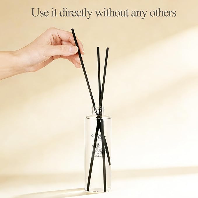 Sandalwood Essential Oil Scented Diffuser Oil 200ml/6.76 fl oz for Home, Scented Oils Diffuser Refill, Diffuser Sticks, Bathroom Diffuser, Best for Aromatherapy, SPA and Home, 0% Alcohol