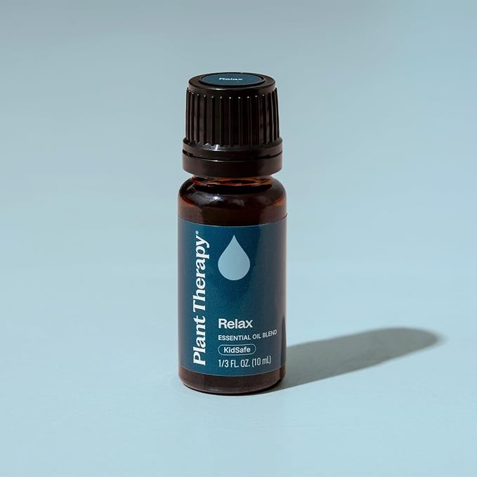 Plant Therapy Relax Essential Oil Blend 100% Pure, Undiluted, Natural Aromatherapy, Therapeutic Grade 10 mL (1/3 oz)