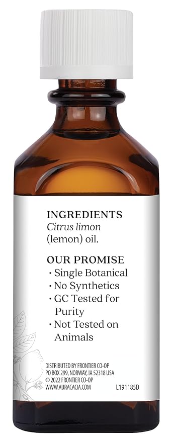 Aura Cacia Essential Oil, Renewing Lemon, 2 Fluid Ounce
