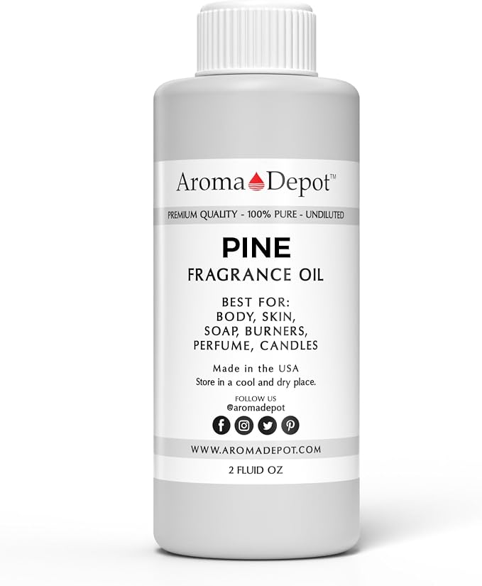 2oz Pine Perfume Oil for Making, Body Oil, Soap, Candle Making & Incense. Our Version is a Premium Quality Undiluted & Alcohol Free