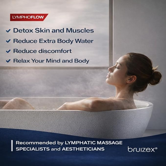 Bruizex Arnica Montana Bath Salts, Epsom Salt Bath Soak for Lymphatic Drainage & Body Detox, Magnesium Bath soak with Essential Oils, Bath Salts for Pain Relief, Swelling & Post Surgery -1 Lb