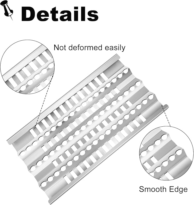 19” Grill Burner Grill Heat Plates Shield for DCS Grills DCS 30 BGB30-BQRN, 27 DBQR, 36, 48 BGB48-BQARL Dynamic Cooking Systems Radiant Tray Gas Grill Replacement Parts Briquette Tray