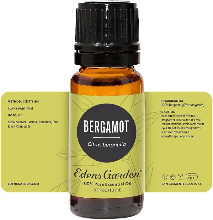 Edens Garden Bergamot Essential Oil- 100% Pure Premium Grade, Undiluted, Natural, Therapeutic, Aromatherapy, The Best for Diffuser, Candle, Laundry, Kid Safe 10 ml (.33 fl oz)