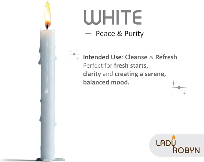 Spell Candles (Set of 12, White)