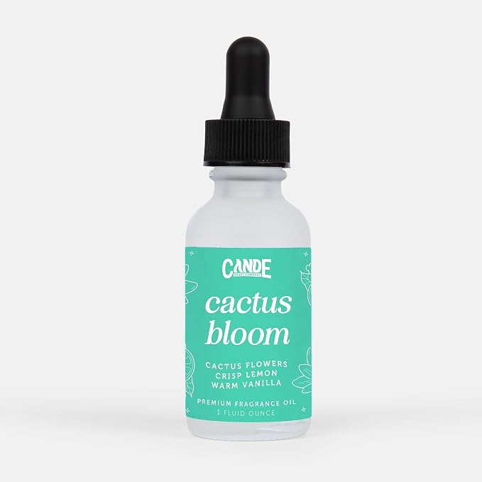 CANDECraftCo 4 Fl oz Fragrance Oils for Aromatherapy, Essential Oils for Home Diffusers, DIY Candle and Soap Making, DIY Scented Products (Cactus Bloom)