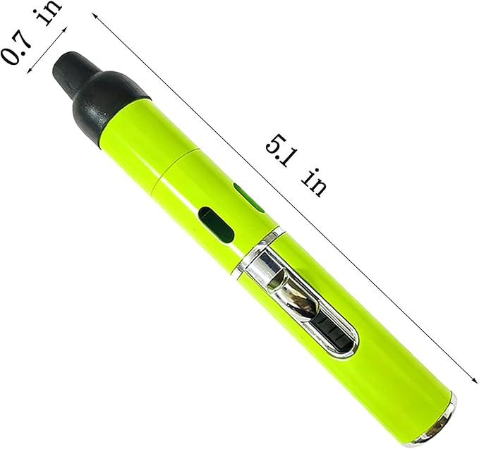 Torch Lighter,Handheld Multifunctional All-in-One Tube Built-in Detachable Windproof Lighter,Outdoor,Indoor,Camping,Candle,Birthday,Lemon Green(2PCS)