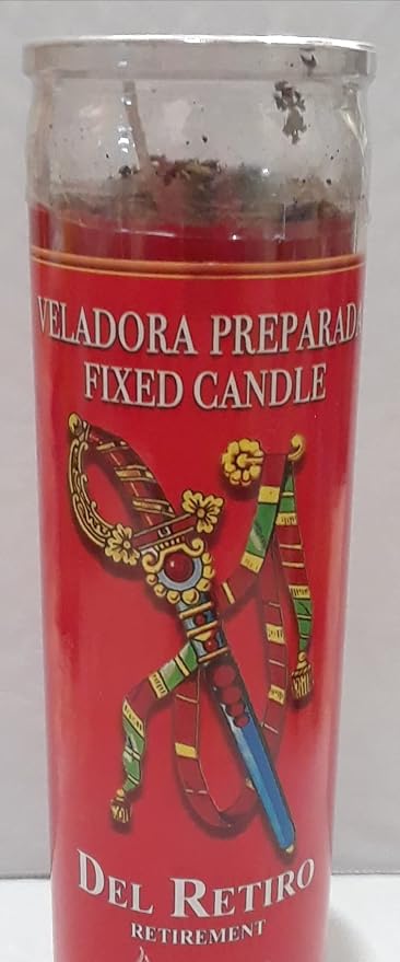 Withdrawal Prepared Candle for Breaking Bad Habits & Removing Negative Energy – Veladora Preparada Del Retiro - Spiritual Cleansing Candle for Emotional Release, Renewal & Protection