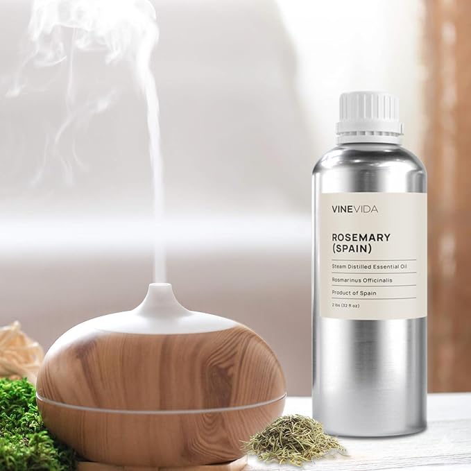 VINEVIDA Rosemary Spain Essential Oil 32 oz - Undiluted, Pure, Vegan, and Sustainable
