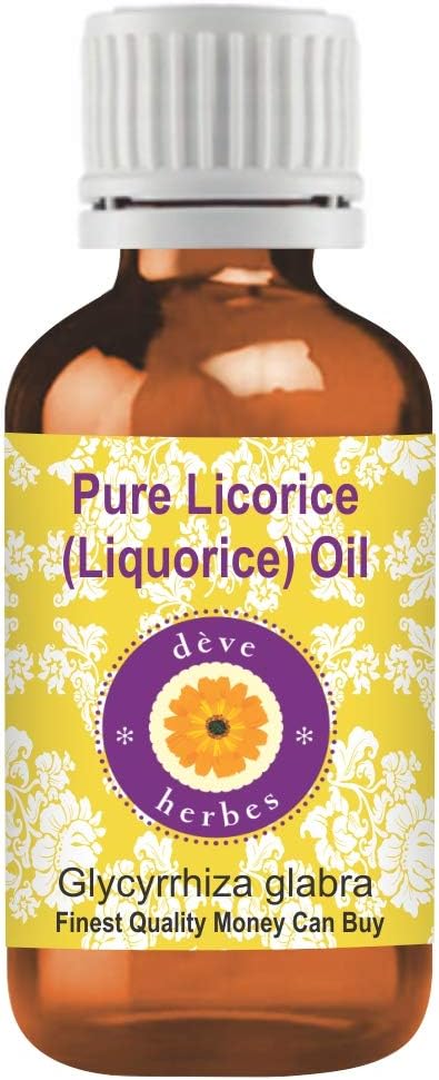 Deve Herbes Liquorice Oil (Glycyrrhiza glabra) | Infused | Pure | Non-Sticky | Lightweight | for Facial Care | Men & Women | 15ml (0.50 oz)