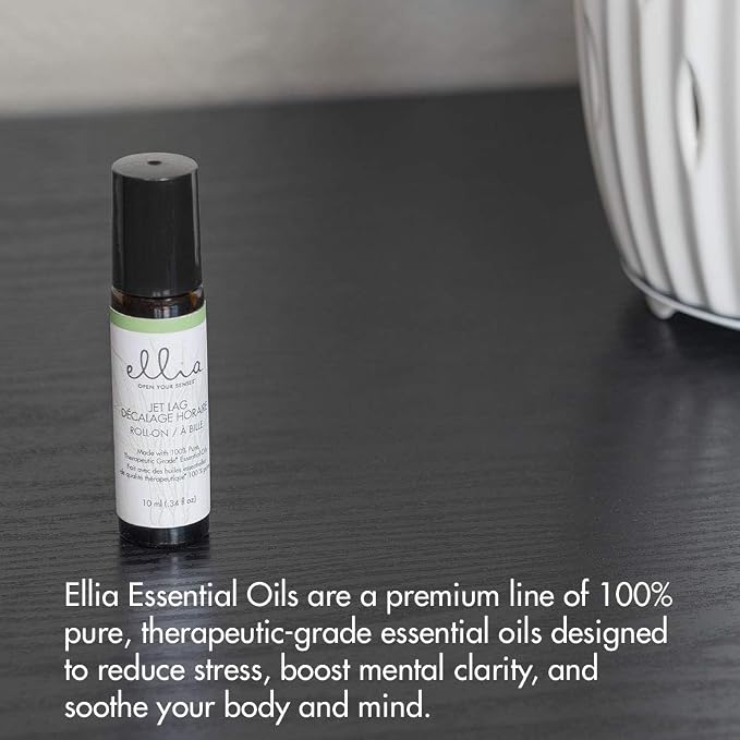 Ellia Essential Oil Roll-On | Jet Lag Blend| 10ml, 100% Pure, Therapeutic Grade