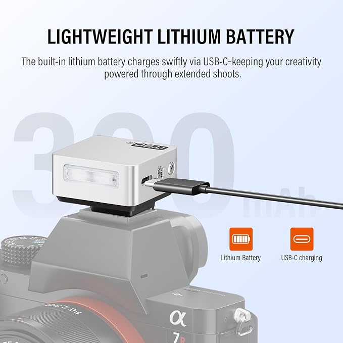 GODOX IT20 N Ultra-Compact TTL Mini Flash for Nikon,700+Flashes ＆ 1.5s Recycling 45g Lightweight USB-C Charging,White Diffuser ＆ Magnetic Color Filter(Silver)