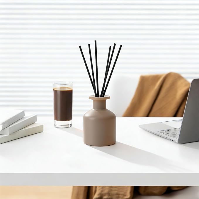 Reed Diffuser Set with Serene Escape Scent,100ml(3.38 oz) Oil Diffuser with 6 Reed Sticks,Long-Lasting Fragrance for Home,Bathroom,Office, for Home Decor Enthusiasts