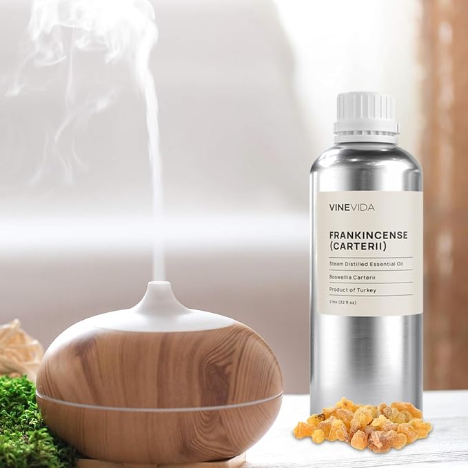 VINEVIDA Frankincense Oil 32 oz - Carterii Scent - Undiluted & DIY Candle Scents