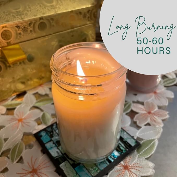Nika's Home Eucalyptus Soy Candle - 12oz Mason Jar - Non-Toxic - Hand Poured in The USA, Long Burning 50-60 Hours Highly Scented All Natural, Clean Burning