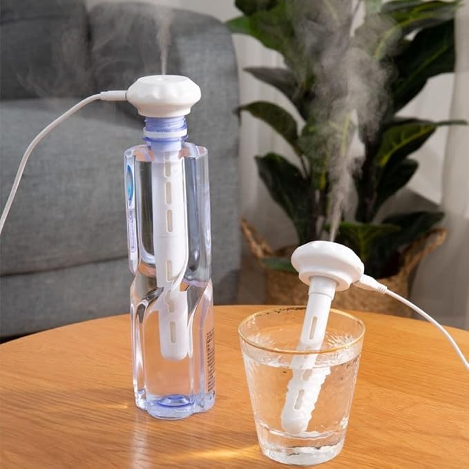 Andy's Orchids Portable Mini Humidifiers, USB Home Air Diffuser, Anion Mist Maker Car Purifier, Ultrasound LED Lamp Humidifier With Adjustable Length