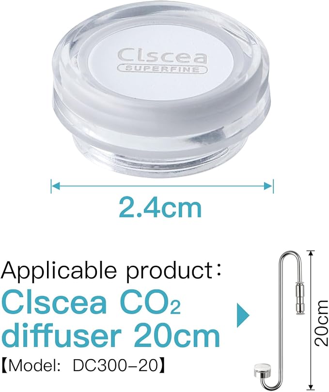 Stainless Steel CO2 Diffuser Ceramic Replacement, Universal for 20cm Diffuser, S 2pcs