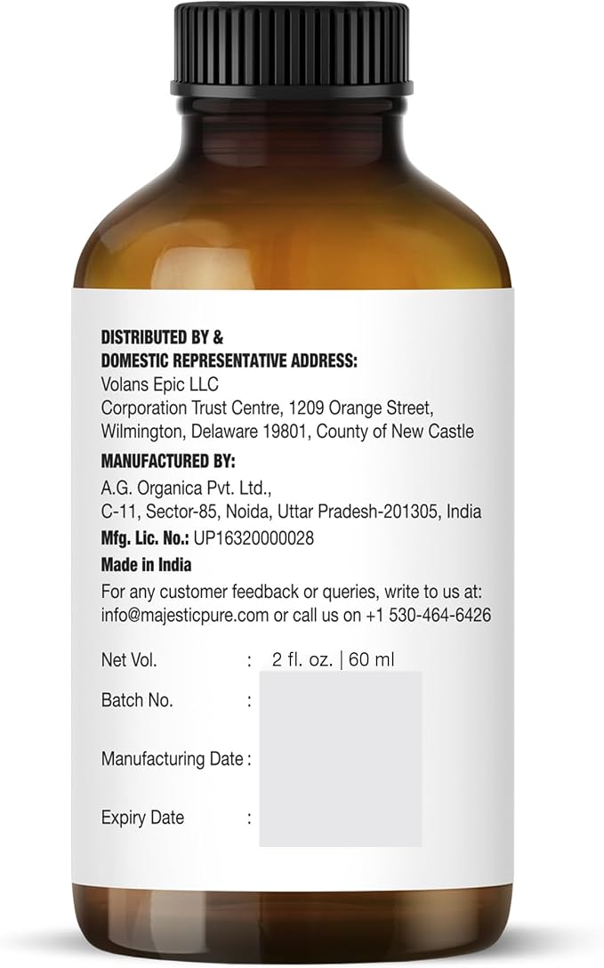 Majestic Pure Essential Oil with Glass Dropper - 100% Pure and Natural - Essential Oils for Diffuser, Aromatherapy, Soap and Candle Making, Lavender Essential Oil, Lavender Oil, 2 Fl Oz
