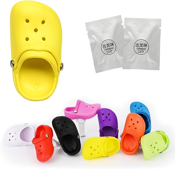 1 Pack Cute Car Air Freshener,Shoe Shape Car Vent Clips with 2PCS Refills Solid Fragrance Replacement Pads Car Decor Car Perfume Clip Car Interior Accessories for Men/Women（Yellow）