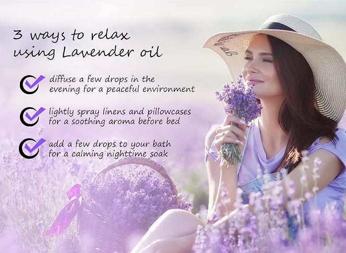 Lavender Essential Oil - 4 fl oz (Pack of 2) | 100% Pure & Therapeutic Grade | for Diffuser, Aromatherapy, Relaxation, DIY, Candles | Amber Glass Bottles with Droppers – GreenHealth
