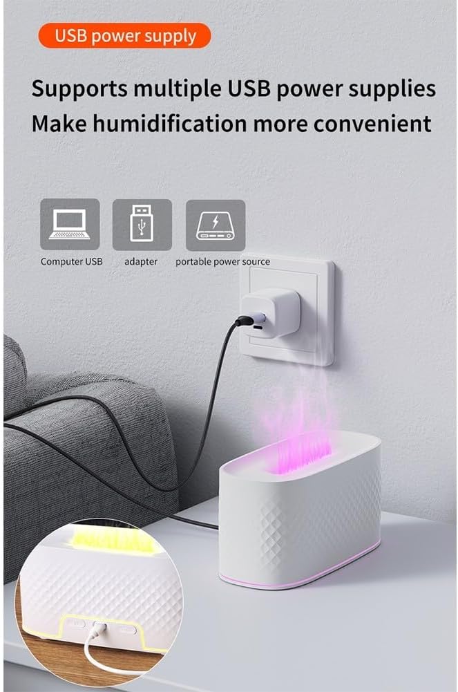 Essential Oil Diffuser 160ml, 7 Colour LED Lights, 2 Mist Modes, Auto-Off Aromatherapy Diffuser for Home Office Bedroom(White)