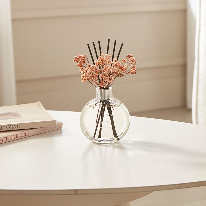 Flower Reed Diffuser Set 5.07oz Spring Bouquet Scent Diffuser with Sticks Home Fragrance Reed Diffuser for Bathroom Shelf Decor