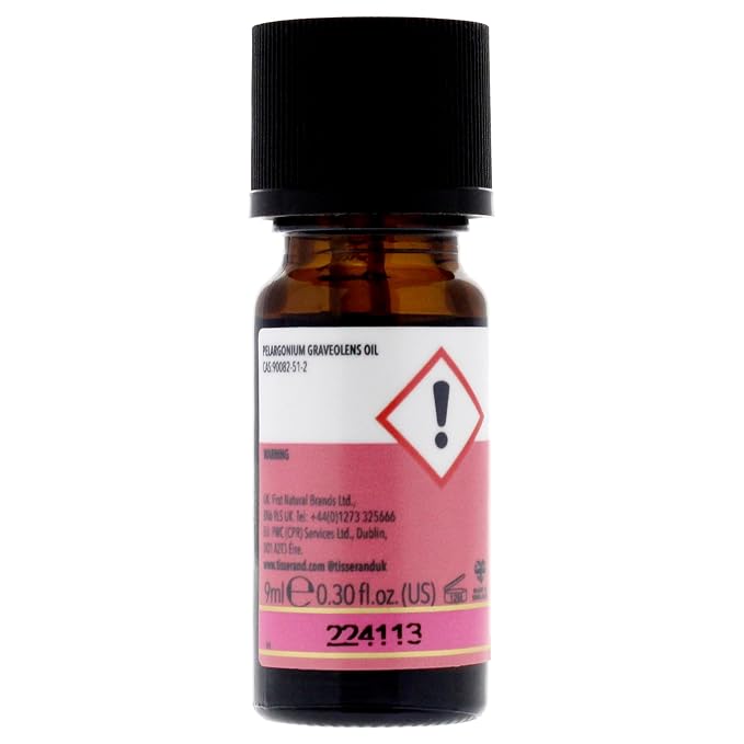 Tisserand Ethically Harvested Pure Essential Oil - 100 Percent Pelargonium Graveolens - Mood Balancer, Ideal for Dry and Oily Skin - Geranium - 0.3 oz