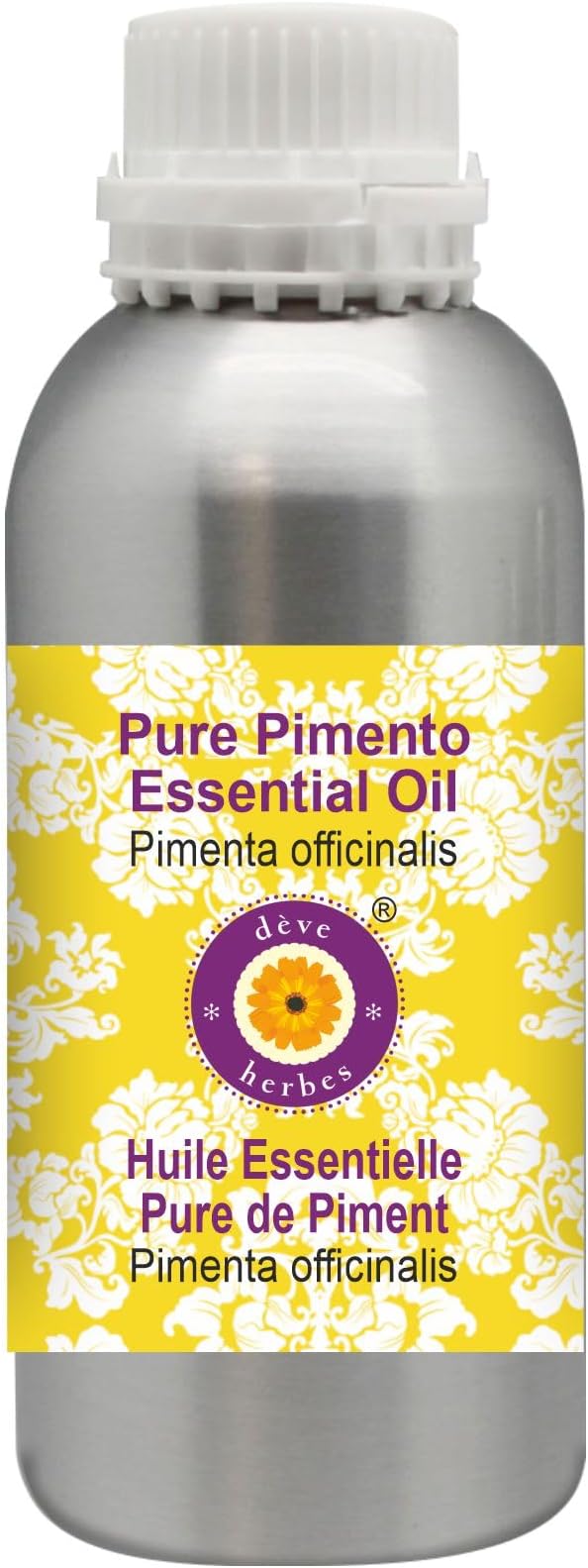 Deve Herbes Pure Pimento Essential Oil (Pimenta officinalis) Steam Distilled 630ml (21 oz)